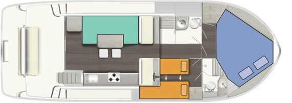 Horizon 2 - boat layout diagram