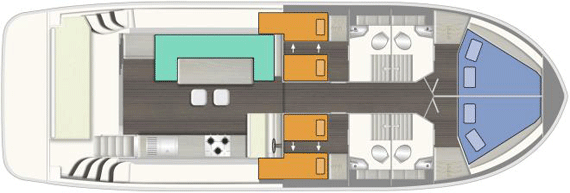 Horizon 4 - boat layout diagram