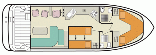 Caprice - boat layout diagram