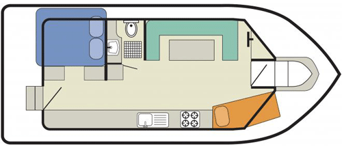 Cirrus-B - boat layout diagram