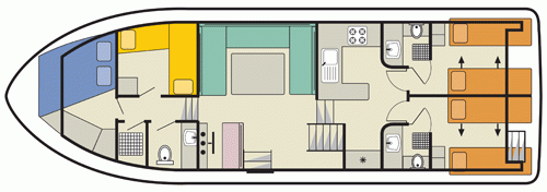 Classique Star - boat layout diagram
