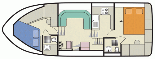 Clipper - boat layout diagram