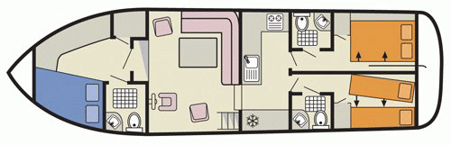 Continentale - boat layout diagram