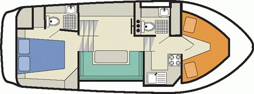 Countess - boat layout diagram