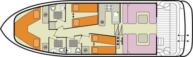 Elegance - boat layout diagram