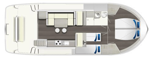 Horizon 1 - boat layout diagram