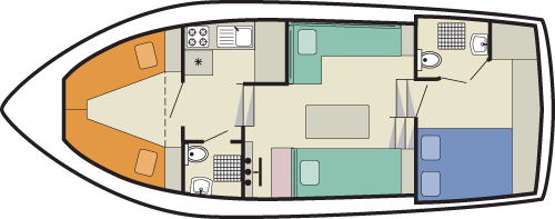 Lake Star - boat layout diagram