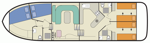 Magnifique - boat layout diagram