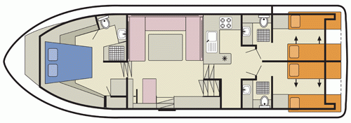 Royal Classique - boat layout diagram