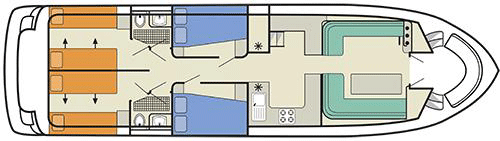 Salsa B - boat layout diagram