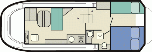 Sheba - boat layout diagram