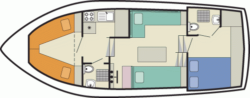 Tamaris LS - boat layout diagram
